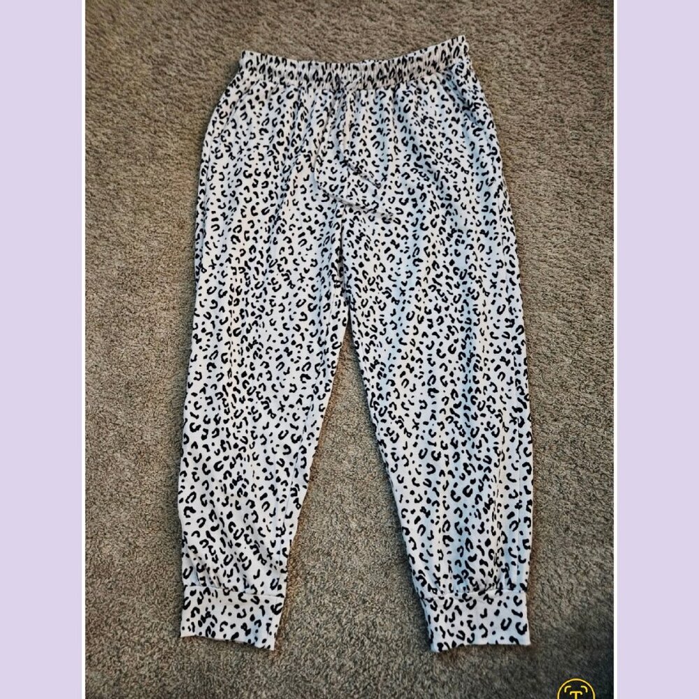 Cheetah-Print Joggers